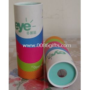 Double-tube Magic Paper Kaleidoscope Gift Toy with CMYK Printing