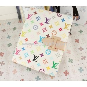 Leather case for iPad 2 3 4 with arm band Stand designer luxury flip case-WHITE