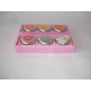 Hear Shape Tin Candles