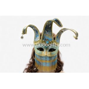 Glitter Plastic Veil Mask Handmade For Lady Mardi Gras Party