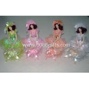 Pink Porcelain Doll Music Box