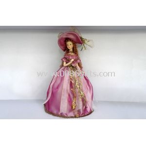 Victorian Porcelain Doll Lamp