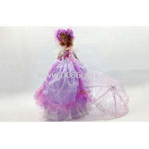 Victorian Porcelain Doll Lamp For Lady