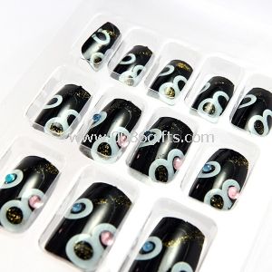 Black Diamond Fingers Fake Nails christmas For adult finger