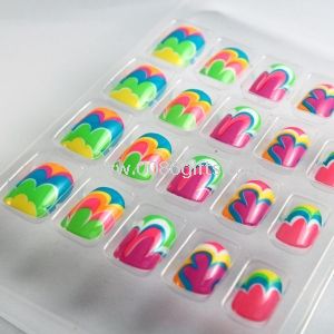 Kids natural looking fake nails
