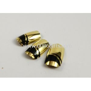 Professional Fashion gold Fake Nails natural looking For christmas