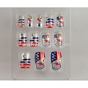 White DIY Fingers Fake Nails