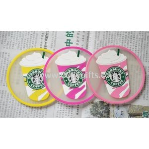 Custom Transparent ice cream PVC cup mat