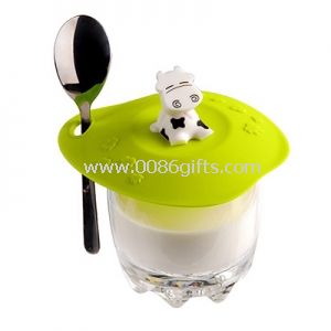 New creative cartoon animal silicone cup lids
