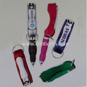 Ball-point Pen with Nail Clipper