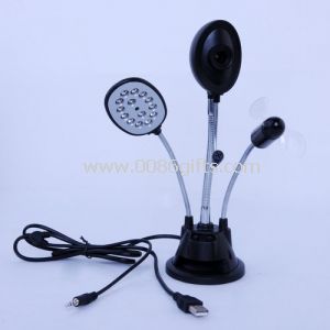 Black 3 In 1 High Solution Camera Led Usb Lamp