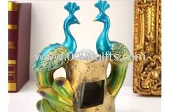 Couples peacock water fountain