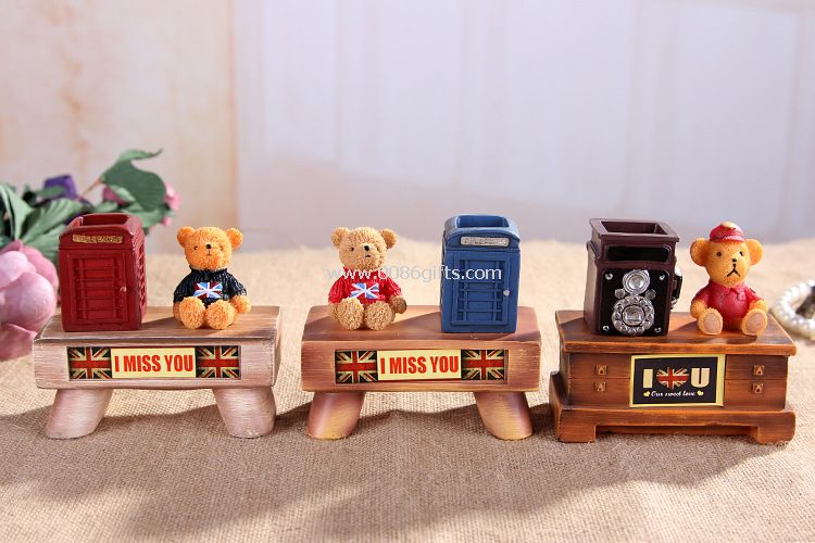 European zakka bear pen container