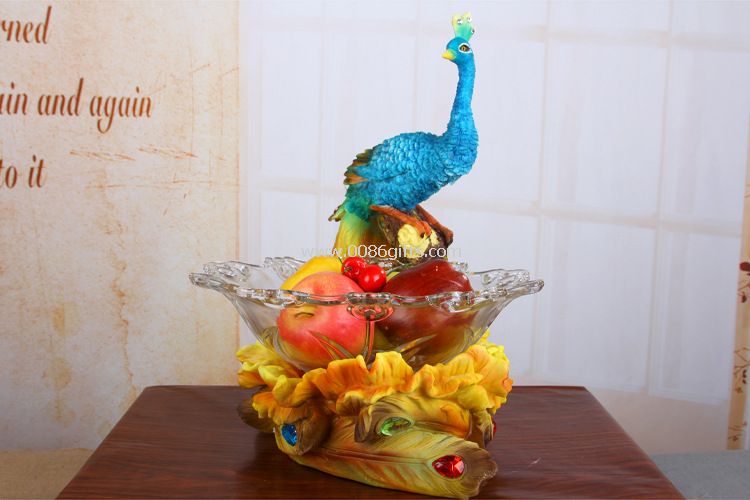 Peacock fruit tray