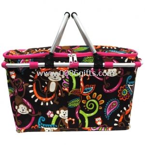 Print Insulated Picnic Basket Bag