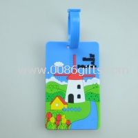 2014 Custom blue 10.5*5.5*0.5 cm luggage tag