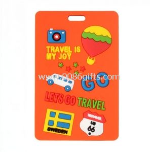 2014 Popular custom rubber Baggage Tag