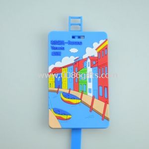 Customized logo bulk pvc luggage tag