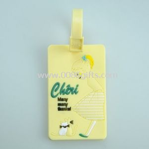 Personalize Rubber luggage tag with logo