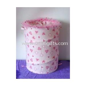 Heart printed pop-up hamper
