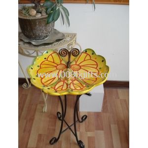 Handpainted design top - grade ceramic birdbaths