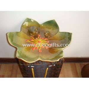 Modern design homemade flower shape birdbath