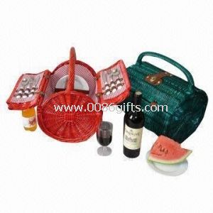 Cylindrical Picnic Willow Baskets