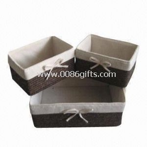 Laundry Basket 100% Natural Wheat Straw