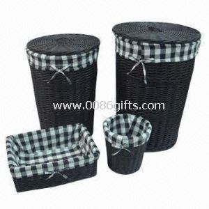 Natural Willow Laundry Baskets