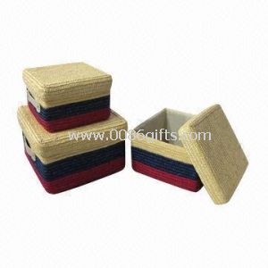 Storage Basket, 100% Natural Wheat Straw