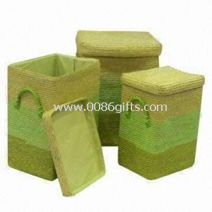 Wheat Straw Laundry Baskets