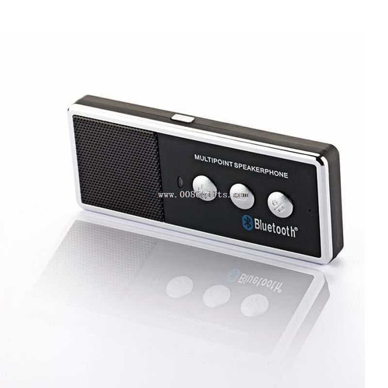 Wireless Speakerphone Bluetooth With USB Car Charger sunvisor Clip Handsfree car Kit