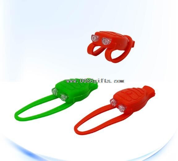 luz de bicicleta flash silicona