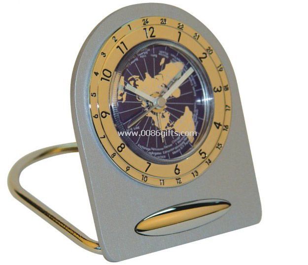 Metal World Alarm Clock