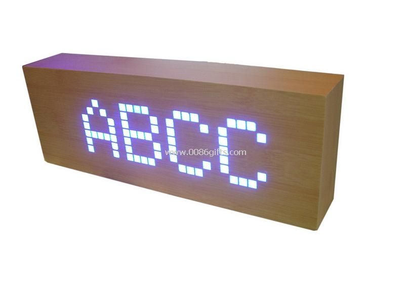 LED Message Clock