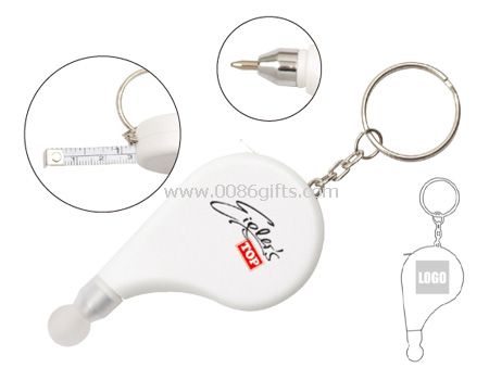 Comma Shape Tape Measure with Ballpen