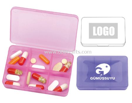 6 Compartments Pill Box