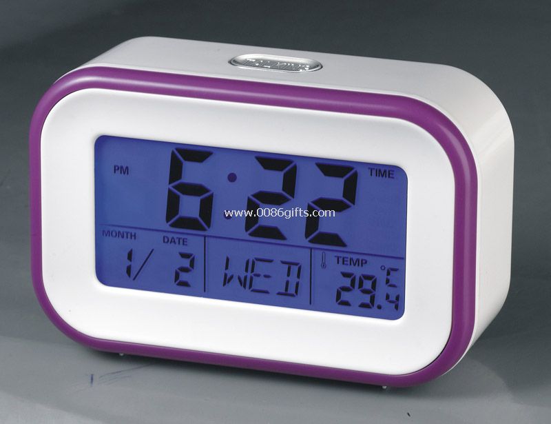 Talking clock with sensor