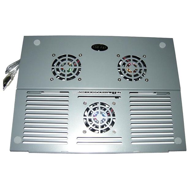 3 fans Metal laptop cooling pad