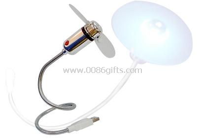 USB fan with light