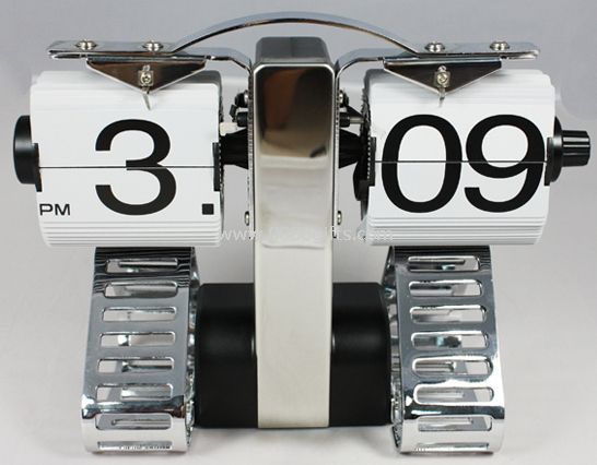 Flip down clock