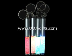 LED keychain With liquid motion