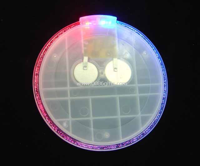 red/blue slow changing light led coaster