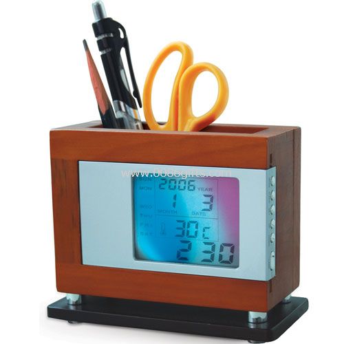 Colourful Wooden penholder calendar