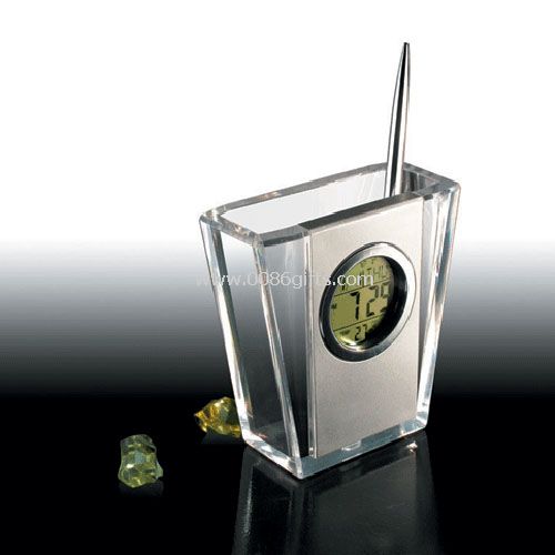 Transparent Pen Holder with Calendar