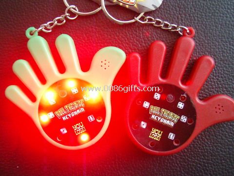 LED DICE KEYCHAIN