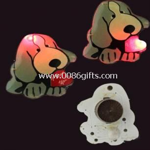Flashing dog pin