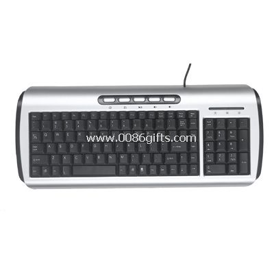 Wired multimedia keyboard