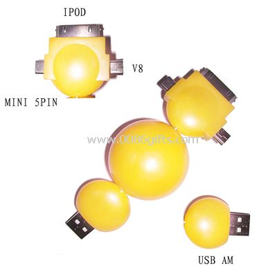 Retractable USB cable wire