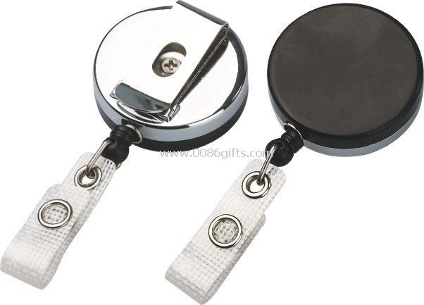 Plastic Chrome Plated Badge Reel